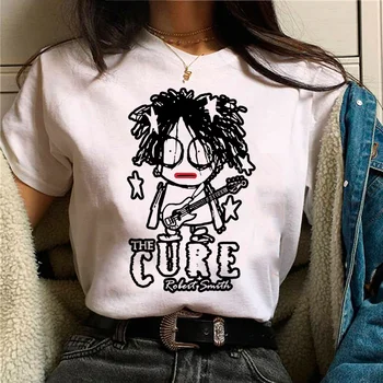 Izārstēt top sievietes streetwear Y2K grafiskais t krekls meitene ar Japāņu apģērbi
