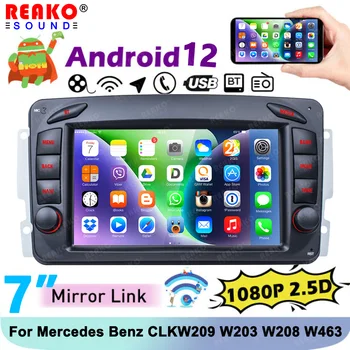 REAKOSOUND Radio Stereo Auto Multimedia Player, Uz Mercedes Benz W203 Vito W639 VaneoCLK W209 W210M/Ml Carplay wifi BT GPS Navi