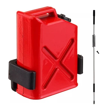 1:10 Mini Degvielas Tvertnes TAMIYA CC01 Aksiālie SCX10 Red & Antenas Ar Skrūves 1/10 Traxxas -4 - Black, 290Mm