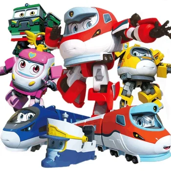 ABS Ķīnas Attēls CHSR Dāvanu Deformācijas Ātruma Rotaļlietu Bērniem, Dzelzceļa Lielas Transformācijas Rīcību Vilcienu Rotaļlietas Robots Automašīnu Augsta Super