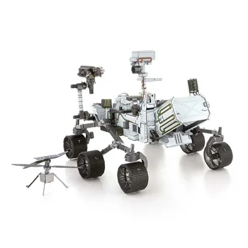 Mars Rover Neatlaidību un Izlūkošanas Helikopteru 3D Metāla Puzzle Līme-bezmaksas DIY Montāža Modeli Pieaugušo Mīklas, Radošas Dāvanas
