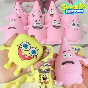SpongeBob, Patrick Star Izspiest Rotaļlietas Šķipsnu Nospiediet Atsitiens Smieklīgi Karikatūra Bērniem Anime Stress Atvieglojums Puse Dekompresijas Cute Rotaļlietas Lelle