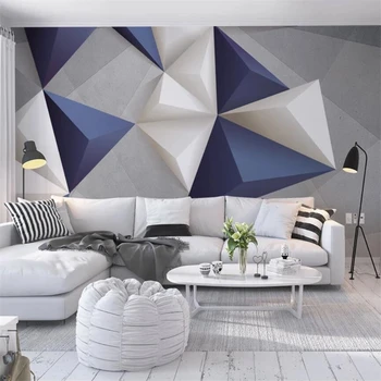 papel de parede Custom tapetes, 3d foto murals stereo ģeometrija abstraktu fonu sienas dzīvojamā istabā, guļamistabā, tapetes, 3d sienas