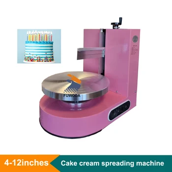 Tirdzniecības 4-12 Collas Kūka Izkliedētājs Automātiskā Dzimšanas Dienas Kūka Krējuma Glazūru Pārklājumu Apaļa Kūka Jam Izlīdzināšanas Apdares Mašīnas