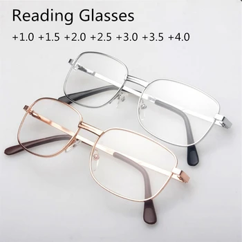 Lasījums Brilles Vīriešiem Ultravieglajiem Datoru Briļļu Portatīvo Dāvana Vecākiem HD Presbyopic Brilles Vīriešu Brilles +1.0 Līdz +4.0