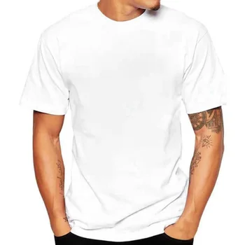 B1853 Vasaras Cilvēks Tshirt Balti T Krekli Hipster T-krekli Harajuku Balts Ērti Gadījuma Tee Krekls Topi Apģērbi Vīriešu Īss