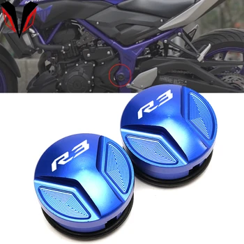 Logo R3 Motociklu CNC Alumīnija Rāmis Cauruma Vāciņu Plug Klp Aptecētājs Aizsargu Yamaha R3 YZF-R3 2013-2021 2015 2016 2018 2019