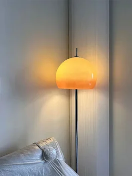 Retro Bauhaus Grīdas Lampa Ķīniešu Stilā Vintage B & B Viesistabas Dīvāna Malas Guļamistaba Studiju Sēņu Galda Lampa