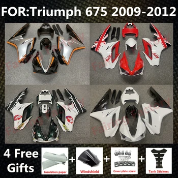 Motociklu ABS Pārsegi Komplekts piemērots Triumph Daytona 675 675R 2009 2010 2011 2012 Virsbūves aptecētājs Komplekts Fit