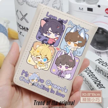 Anime Patīk Ražotāju Kilogramu Viktors Lucien Modes Maciņš PU Maku Karte Monētas Hasp Naudas Maiss Cosplay Dāvanu B580