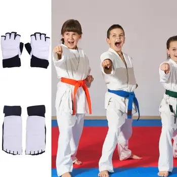 Taekwondo Cimdi, Kāju Aizsargs Taekwondo Kurpes Pēdu Zeķes Roku, Kāju Aizsargs Pusi Pirkstu Boksa Cimdi Pieaugušo Bērnu