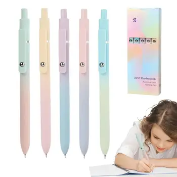 Gudrs Morandi Gēla Pildspalvu Komplekts Retro 5 Gab 0.7 mm Krāsa Pildspalvu, Paraksts Studentu Rakstīt ar Tintes Pildspalvu, Lodīšu Pildspalva Skolas Kancelejas piederumi