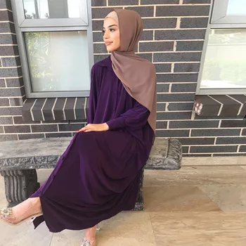 Pieticīgs Abaya Sieviešu Plats Piedurknēm Kleita Eid Lūgšanu Ramadāna Apģērba Islāma Apģērba Arābu Drēbes, Drēbes, Turcija Kaftan Kleita Caftan