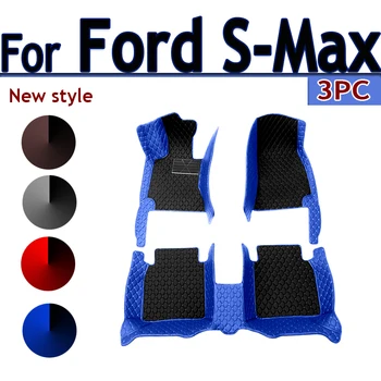 Automašīnas Grīdas Paklāji Ford-S-Max MK1 2006~2014 7seat Anti-netīrumi Kluči, Pilns Komplekts, Waterproof Grīdas Paklājs neslīdoša Paklāji Auto Papildierīces