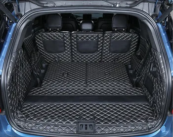 Augstas kvalitātes! Īpašas automašīnas bagāžnieka paklāji Ford Explorer 2024-2020 6 7 sdvietas izturīgs kravas starplikas boot paklāju segums,Bezmaksas piegāde