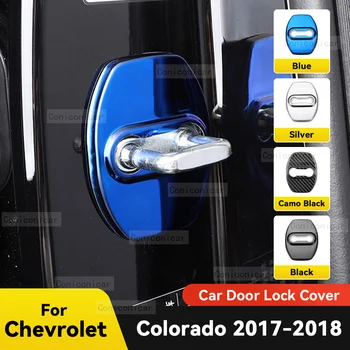 Automašīnu Durvju Slēdzenes Apdare Aizsardzības Vāciņu Karogu, Emblēmu Nerūsējošā Tērauda Lietā, Par Chevrolet Colorado 2017 2018 Auto Piederumi
