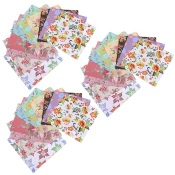 3 Komplekti Double Sided Iespiesti Origami Bērniem un Amatniecības DIY Papīra Salokāms Izsmalcinātu Smalku Rokdarbu, Bērnu Pieņemšanas Locīšana