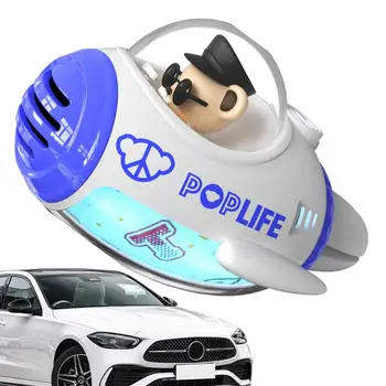 Automašīnu Gaisa Atsvaidzinātāju Ventilācijas Klipus Ar LED Gaismas Karikatūra Auto Gaisa Izplūdes Smaržu Aromāts Difuzoru auto gaisa atsvaidzinātāji