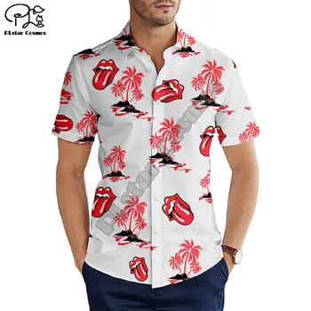 Havaju salu pludmales vasaras Modes Īsām piedurknēm krekls Vintage ziedu Drukāt 3d Vīriešu Krekls Gadījuma Harajuku Tee krekli Piliens kuģniecība