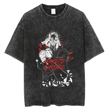 Rurouni Kenshin Hip Hop Streetwear Mazgā T Krekls 2023 Harajuku Tshirt Vasaras Īsām Piedurknēm T-Krekls Kokvilnas Ikdienas Topi, T-Veida
