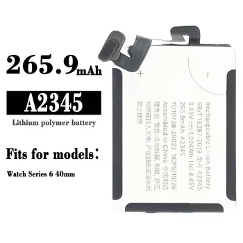 A2345 Nomaiņa Li-ion Akumulators Iphone Apple Skatīties, Sērija 6 40mm Augstas Kvalitātes 265.9 mAh Jaunas Pulksteņu Baterijas