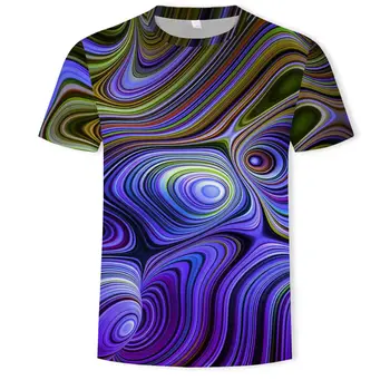 2019 jaunākās T-krekls psychedelic 3d iespiests T-krekls sieviešu un vīriešu modes jaka, T-krekls vasaras stils