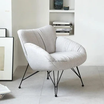 Ziemeļeiropas Ieskaitē Dizainers Dīvāni Relaksējošu Krēsli Vienu Personību Radošā Pasūtījuma Atpūtas Recliner Dzīvojamā Istaba Nelielu Balkonu