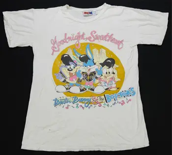 Reti VTG Goodnight Mīļotā Buster Bunny & Mb-Tonizē 1993 T Krekls 90s OS