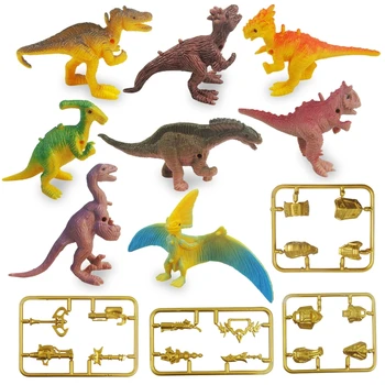 4XBD 8 Pack Mazulis Dinozauru Toddler Dinozauru Rotaļlietas Dinozauru Bērniem Toddler Zēns