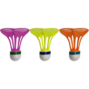 3PCS Badmintona Neilona Plastmasas Bumbu Izturīgs Pretvēja Stabilu Badmintons, Lai Profesionāls Spēlētājs Vai Iesācējs Izlases Krāsa
