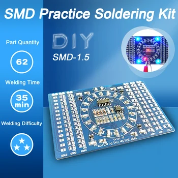 Lodēšanas Prakse SMD Plates LED Elektronika SMT Komponenti DIY PCB Komplekti Projekta Rīki Pamata Lodēšanas Komplektu