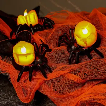 Uzkrītošā Halloween Gaismas Aksesuārus Reāli Izsmalcinātu Dekorācijas Svētku Drošu Maza Izmēra Laternas Spoku Rotaļlietas